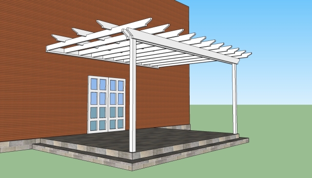Pergola Attached to House