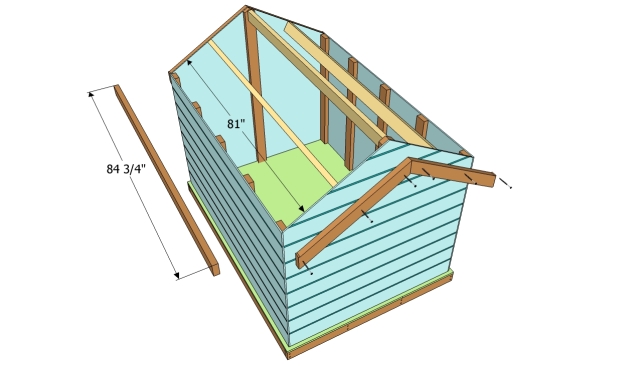 Storage Shed Rafter Design wood outdoor storage shed plans