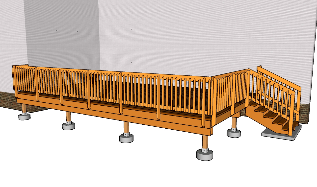 Wood 12x24 Deck Plans PDF Plans